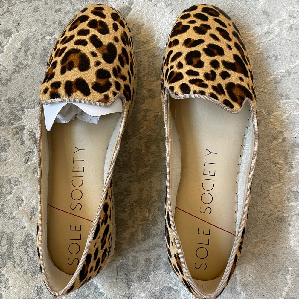 Sole society cheetah slip ons/ size 6.5
